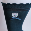 Простые трикотажные женские эластичные носки для экипажа из спандекса и нейлона